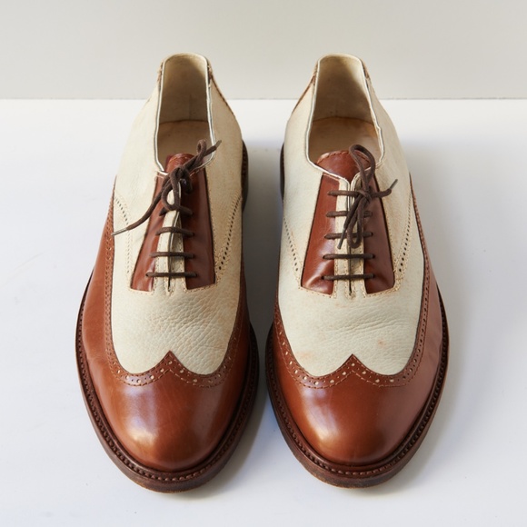 80s - SUSAN BENNIS - WARREN EDWARDS - Shoes - Men\'s - 10.5 - Br/W Leather main image 7